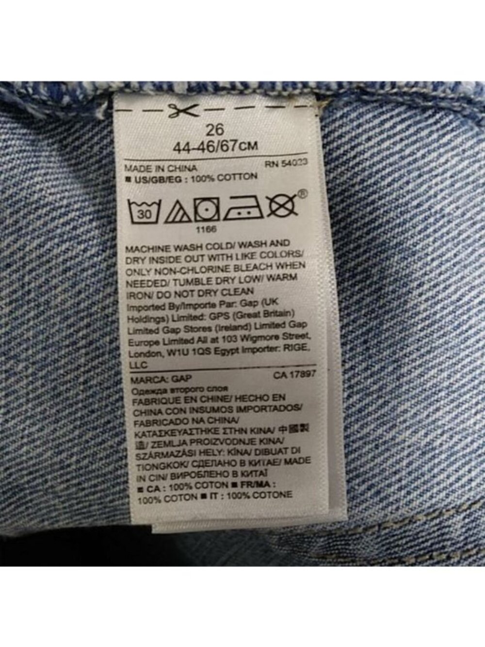 Gap Denim Best Girlfriend Distressed Jeans Size 26 Light Blue - Picture 4 of 13